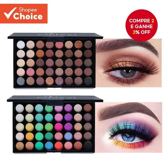 Paleta De Sombras Peroladas E Foscas De 40 Cores-Terra Vários Tons , Mistura Altamente Pigmentada Fácil , Maquiagem Diár