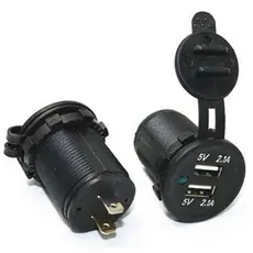 Porta USB Dupla 3.1A Carregador De Carro Com Abertura LED Modificado Motorhome/yacht 12-24V universal