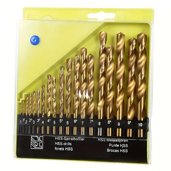 Brocas Métricas Cobalt M35 Redondas, 1mm-10mm, Para Aço Inox, Metal Duro, Ferro Fundido, Cobre, Alumínio E plástico