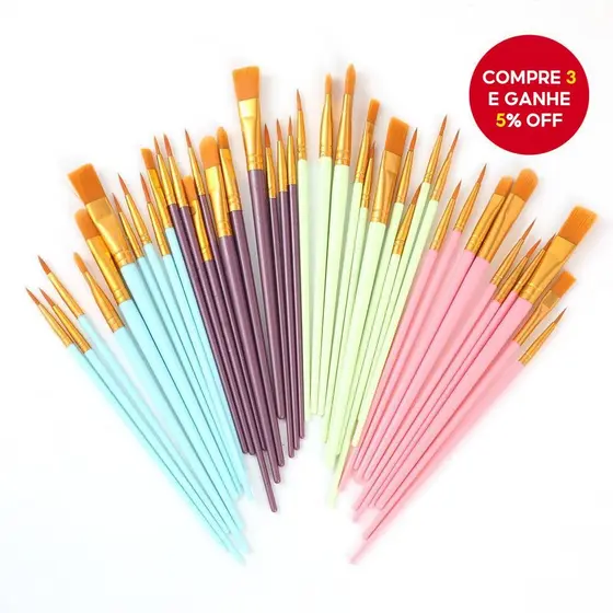 Conjunto De Pincéis Para Aquarela E Pintura A Óleo | Caneta Gancho De Lã De Nylon Artistas