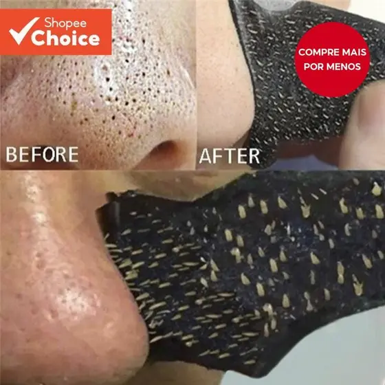10 Pçs Pasta De Nariz De Limpeza Profunda Carvão De Bambu Cravo Ponto Nasal Tira Ferramentas De Cuidados Com A Pele Cont
