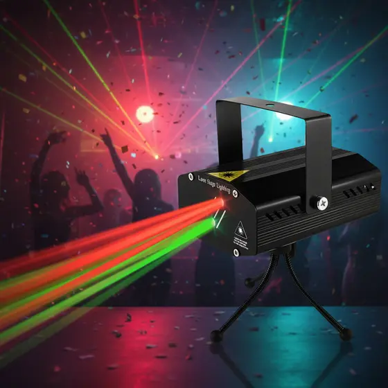 32 Padrão Mini Projetor de Laser de Luz - RGB Strobo DJ Luz Discoteca com Fonte de Alimentação para Casamentos, KTV,