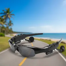Óculos de Sol Bluetooth sem Fio com Fones de Ouvido para Proteção de Mulheres e Homens Óculos de Áudio e Vídeo