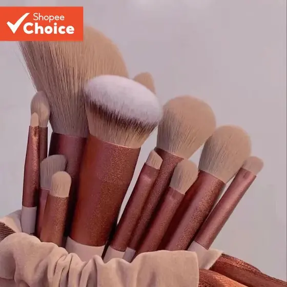 Conjunto De Pincéis De Maquiagem Ecológicos De Quatro Estações , 13 Peças , Blush Macio , Sombra , Ferramentas