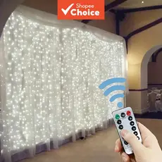 Luz de Fada LED 3/6m Luzes de Cortina USB Controle Remoto Festão Lâmpada Decoração para Festa de Casamento Natal Quarto