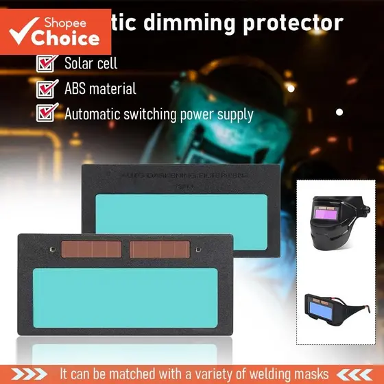 Um Conjunto De Lentes De Soldagem Com Escurecimento Automático Movido A Energia Solar , Preto 10850mm DIN 9-13 Proteção