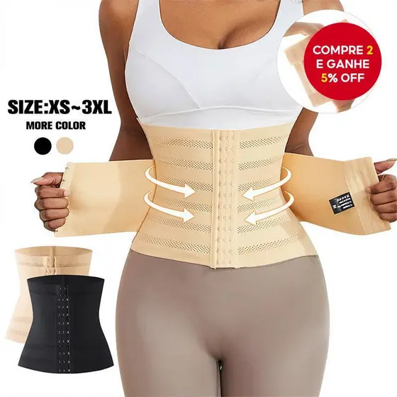 Modelador de Corpo Feminino para Emagrecimento, Cinturão para Treinamento de Cintura, Cinta Modeladora para o Abdômen e