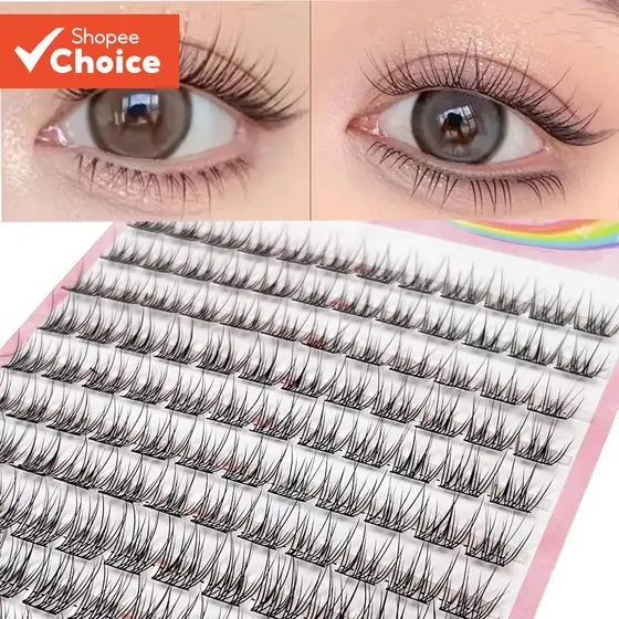 Cílios Individuais Naturais-120pcs Reutilizáveis Multi Vezes 11-12mm