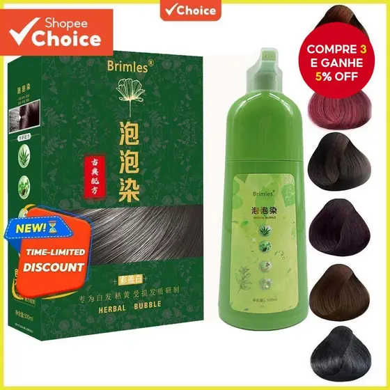 Shampoo De Cor De Cabelo À Base De Ervas 3 Em 1 Condicionador Com Essência Vegetal Para Tintura