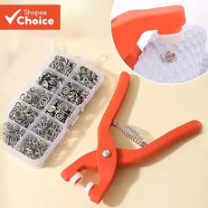 50 Conjuntos De Botões De Pressão Com Fivela De Cinco Garras | Ferramenta Alicate De Metal Para Roupas , Costura DIY , A