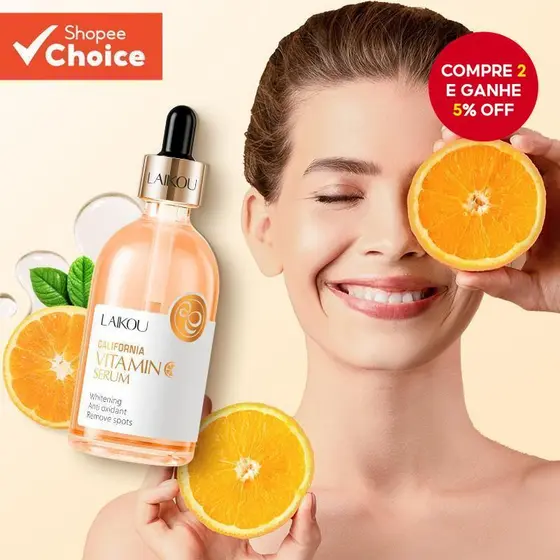 LAIKOU Vitamina C Soro VC Clareador Remove Manchas Fade Essence 100ml