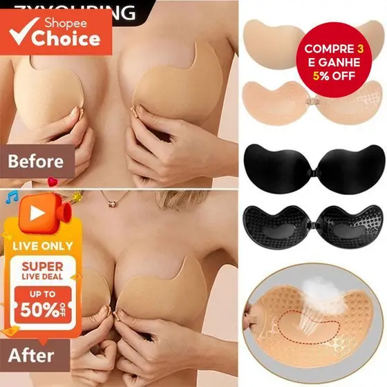 Reunir Sutiã De Silicone Sem Alças Respirável Forma De Manga Auto-Adesivo Reutilizável Invisível Almofada De Peito Roupa