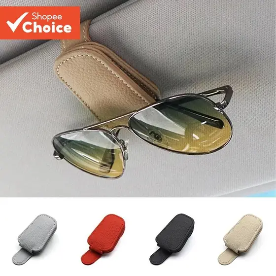 Universal Car Sunglasses Clip Card Suporte De Bilhetes Fixador De Caneta Óculos Multifuncionais Sun Visor Acessórios