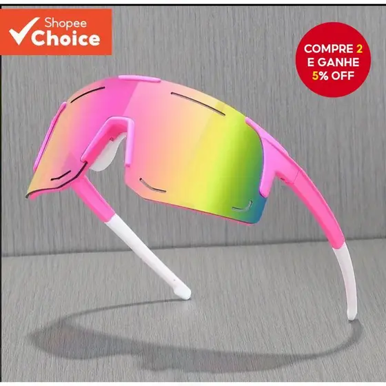 Óculos Esportivos Grandes Vintage Proteção UV Para Ciclismo , Caminhada , Esqui , À Prova De Vento Ao Ar Livre