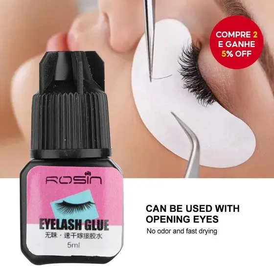 Cola Para Enxerto De Extensão De Cílios 5ml-Ferramenta Profissional De Secagem Rápida