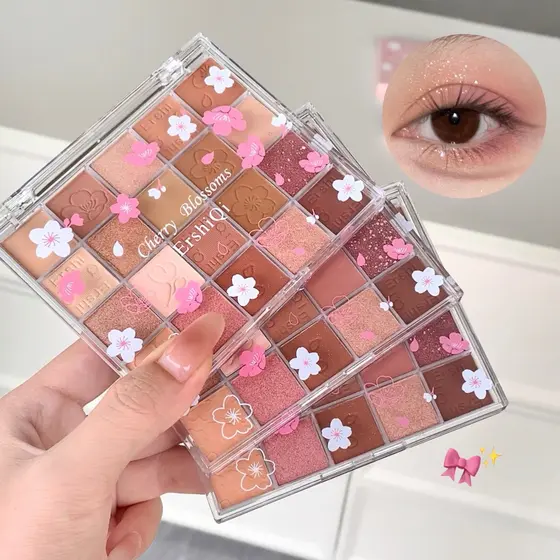 Paleta de sombras de 20 cores lantejoulas Glitter perolado fosco ins paleta de maquiagem