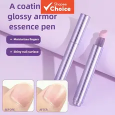 Caneta de óleo 3 em 1 para cutículas de unha com óleo nutritivo, empurrador de cutículas e removedor de pele morta -