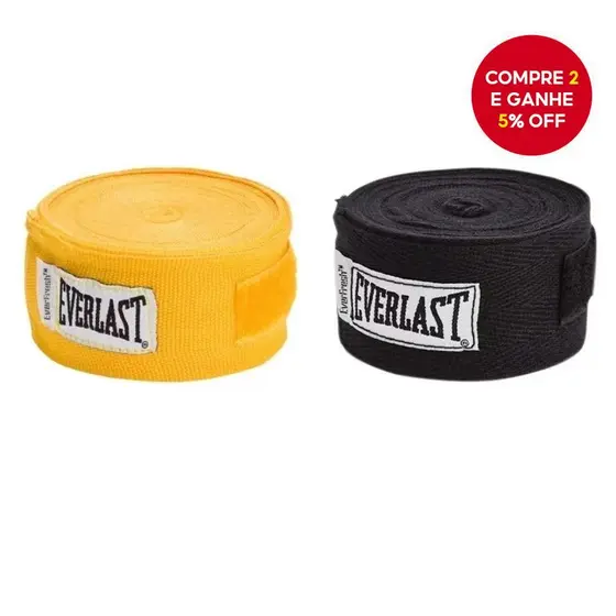 1 Par De Everlast 3M 5M Boxe Taekwondo Esportes Luvas De Proteção De Algodão Bandagens