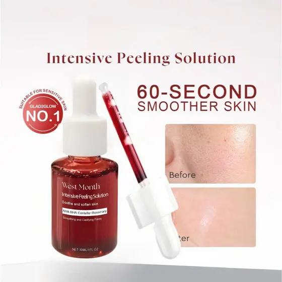 Compre 2 Ganhe 1 Solução De Peeling Gratuita Facial Esfoliante , Iluminador Para Limpeza Profunda , Minimizador De