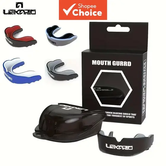 Protetor bucal para boxe tailandês Muay Thai, basquete, taekwondo, combate, kickboxing, protetor bucal adulto para artes