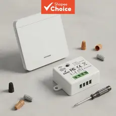 Interruptor de Parede Sem Fio 433MHz Controle Remoto para Lâmpada LED/Ventilador 1/2/3 Botões para Casa Inteligente