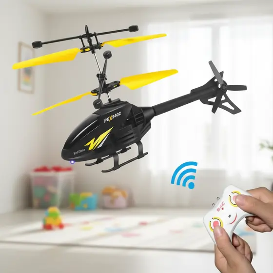 Helicóptero para carregamento remoto de pequenas aeronaves, excelente presente de férias para meninos e meninas,