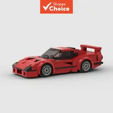 Kit De Modelo De Carro De Corrida De Blocos De Construção , 197 Peças MOC Esportivo Brinquedo Presente Para Meninos , Co