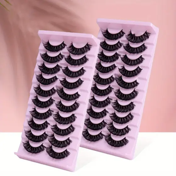 Novas 10 Pares de Extensões de Cílios em Volume Russo Dd Curl de Símile de Minks (Dd Curl | 15-18mm)