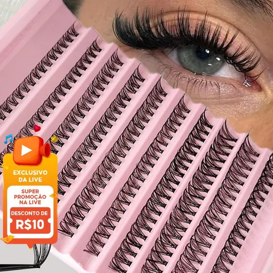 Cílios DIY Únicos , 200 Lúmens 30D Macios Naturais Reutilizáveis Para Eventos De Festa Iniciantes