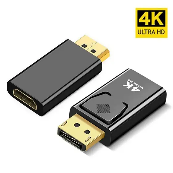 Conector DP Para HDMI Porta De Exibição 4K Adaptador Interruptor De Plugue De Áudio E Vídeo TV , Laptop Computador