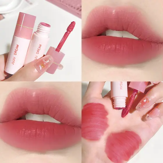 Soft Mist Milk Coffee Maquiagem Barata Lip Glaze : Airy Brightening Velvet Matte Stain & Gloss