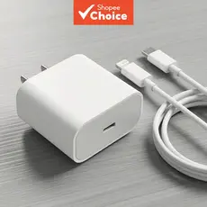 Carregador de parede USB-C de 20W PD com plugue dos EUA e cabo de sincronização de dados de 1 m para iPhone 14/13/12