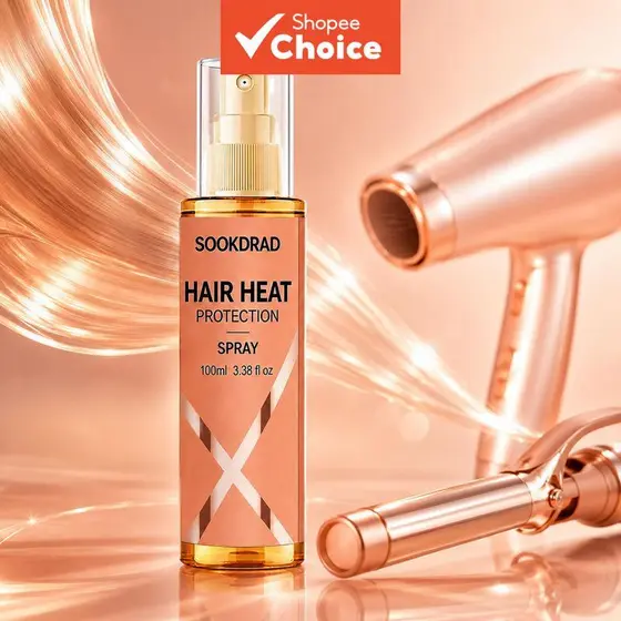 Spray protetor térmico capilar, para modelar com chapinha ou babyliss, para cabelos finos e frágeis 100 ml