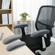 2 unidades de almofadas de apoio de braço elástico para cadeiras de escritório, protegem os braços e a mesa de manchas