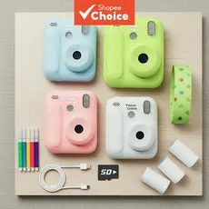 Câmera Instantânea Compacta Dispositivo Leve com Cartão de Memória para Crianças de 3 a 12 Anos Presente de Aniversário