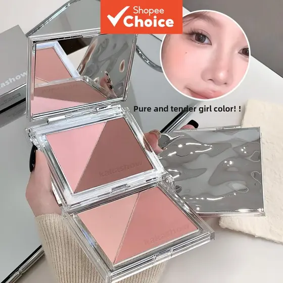 Paleta De Blush De Dois Tons Kakashow Sweet, Contorno Expansível Para Maquiagem
