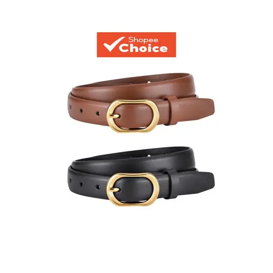 Cinto Feminino De Couro Genuíno Com Fivela Dourada Retrô Elegante Para Vestidos Jeans Diariamente