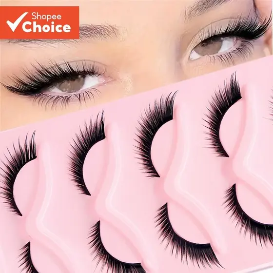 Cílios Postiços – 5 Pares , Estilo Olho De Gato Natural , Extensões 3D 16MM