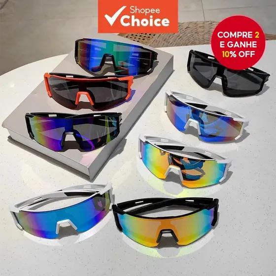 Novos Óculos de Ciclismo UV400 Modernos e Protetores para Ciclistas