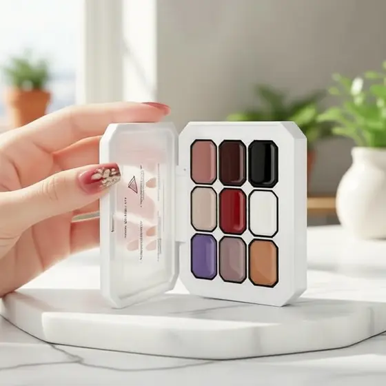 LIMEGIRL Kit de Paleta de Esmalte Gel 9-em-1 para Manicures Degradê e Nail Art DIY