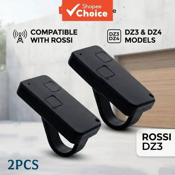 2 Unidades Para ROSSI DZ3 DZ4 Compatível 433MHz Controle Remoto de Portão Transmissor Manual de Porta de Garagem