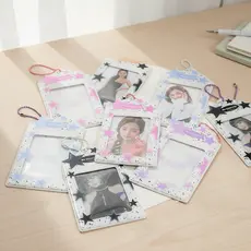 INS capa de foto de ídolo de 3 polegadas, suporte para foto de estudante, manga para cartão