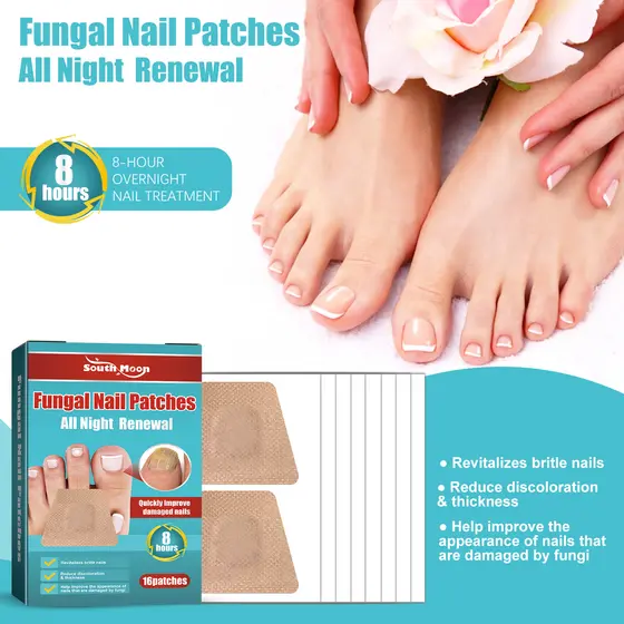 Reparação De Unhas Antifúngicas , Adesivo Para Reparo De Onicomicose , Fungo Do Dedo Pé , 16 Peças , Alto-Falante Quente
