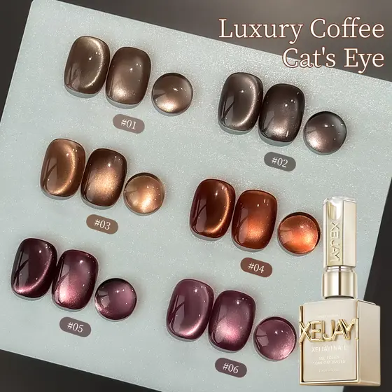 Gel de Unhas Magnético Reflexivo Cat's Eye 15ML, Semi Permanente para Arte de Unhas, DIY em Salões UV LED.
