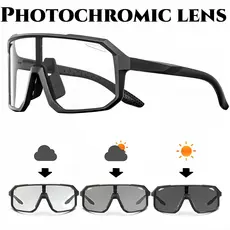 Óculos de Sol Esportivos Fotocromáticos, Lente Monolítica Grande, Ajuste Confortável para Ciclismo, Caminhada, Proteção