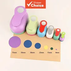Conjunto de Furadores Circulares Sortidos (50 mm), Ferramenta de Artesanato de Papel Colorida para Scrapbooking e