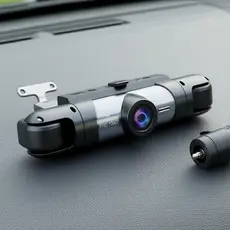 Câmera Veicular Dupla Lente 1080P HD com Visão Noturna - DVR Gravador Frontal & Traseiro 4 Câmeras