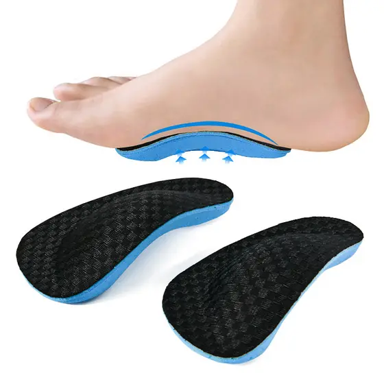 Palmilhas de Suporte Arqueado para Pés Planos, Alívio da Hipermobilidade, Fechos Ortopédicos para Corrida.