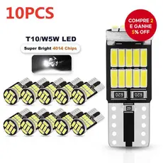 10pcs LED T10 W5W 194 501 Canbus Luz Interior Do Carro Sem Erros 26 SMD 4014 Lâmpada Branca Pura