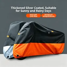 Capa de Proteção UV Reforçada para Moto - Impermeável, Antipoeira e Preparada para Chuva